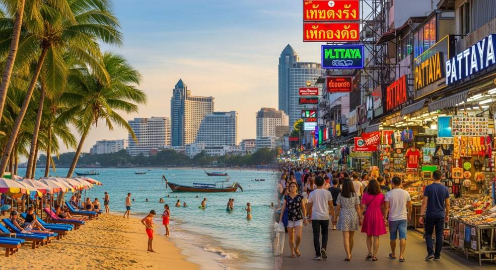 Pattaya Beach view during Thailand Tour from Nepal